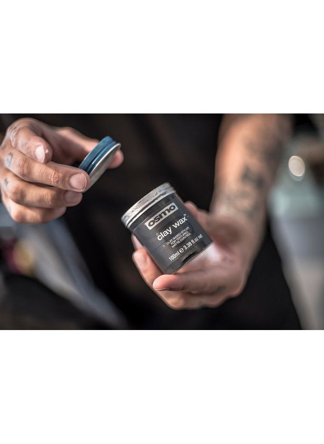 Osmo Firm Hold Clay Wax for Matte Finish Without Shine for a Natural Looking All Day Long Hold for All Hair Types 3.38 Fl Oz (Pack of 1)