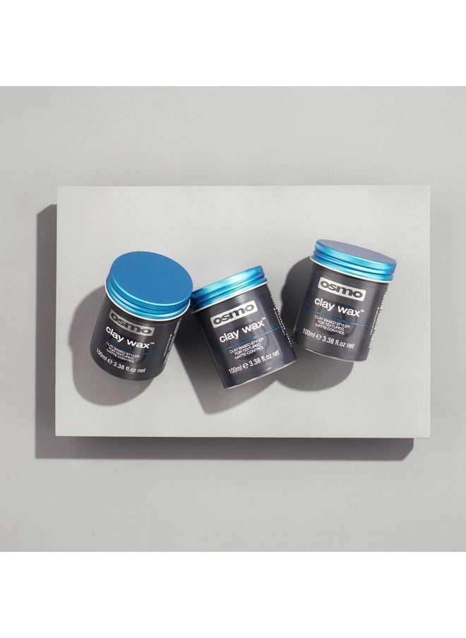 Osmo Firm Hold Clay Wax for Matte Finish Without Shine for a Natural Looking All Day Long Hold for All Hair Types 3.38 Fl Oz (Pack of 1)