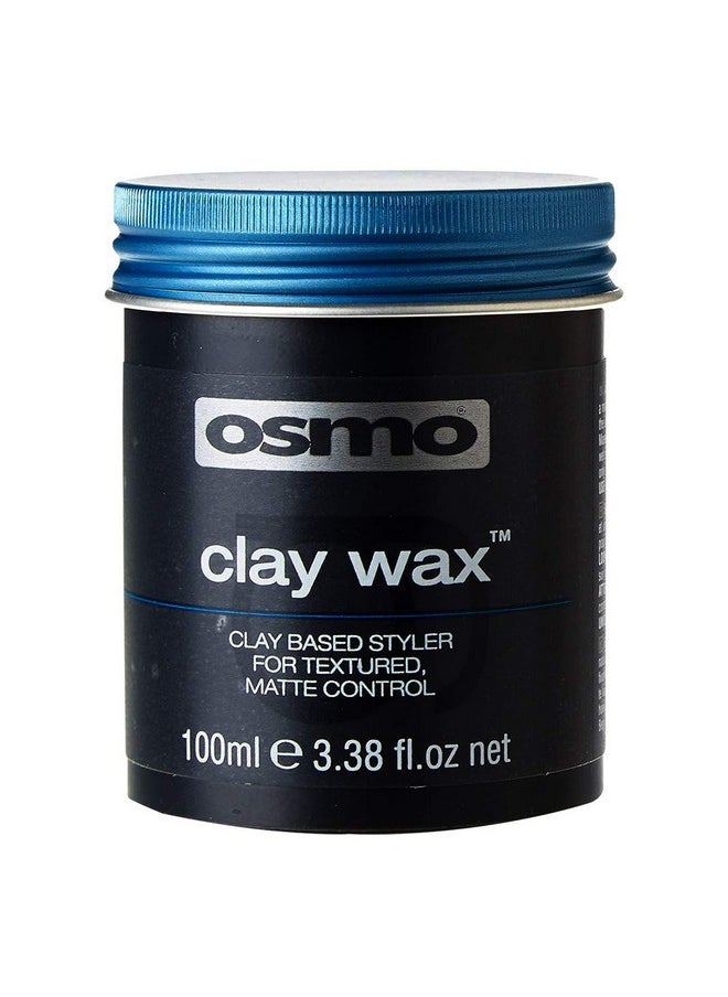 Osmo Firm Hold Clay Wax for Matte Finish Without Shine for a Natural Looking All Day Long Hold for All Hair Types 3.38 Fl Oz (Pack of 1)
