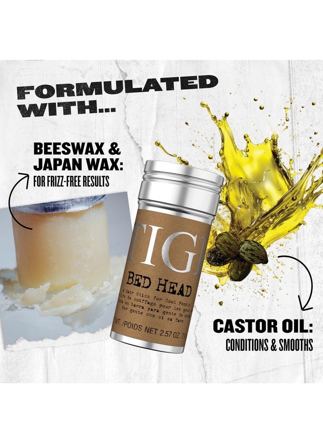 TIGI Bed Head Hair Wax Stick for a Soft, Pliable Hold, Hair Care Slick Back Stick Styling Product with Beeswax & Japan Wax, 2.57 oz