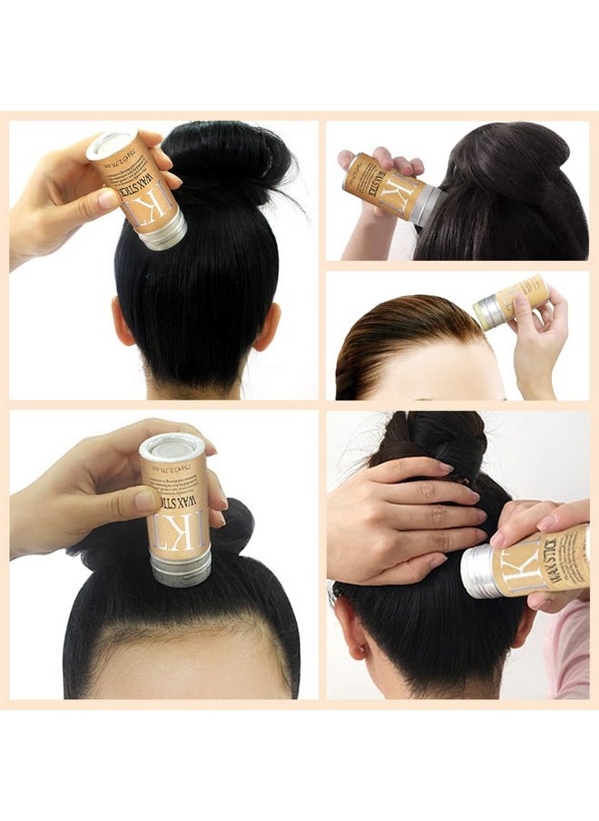 Hair Wax Stick, 2 PCS - Slick Stick for Hair Non-greasy Styling Hair Pomade Stick for Flyaways Edge Frizz Hair, 2.7 Oz