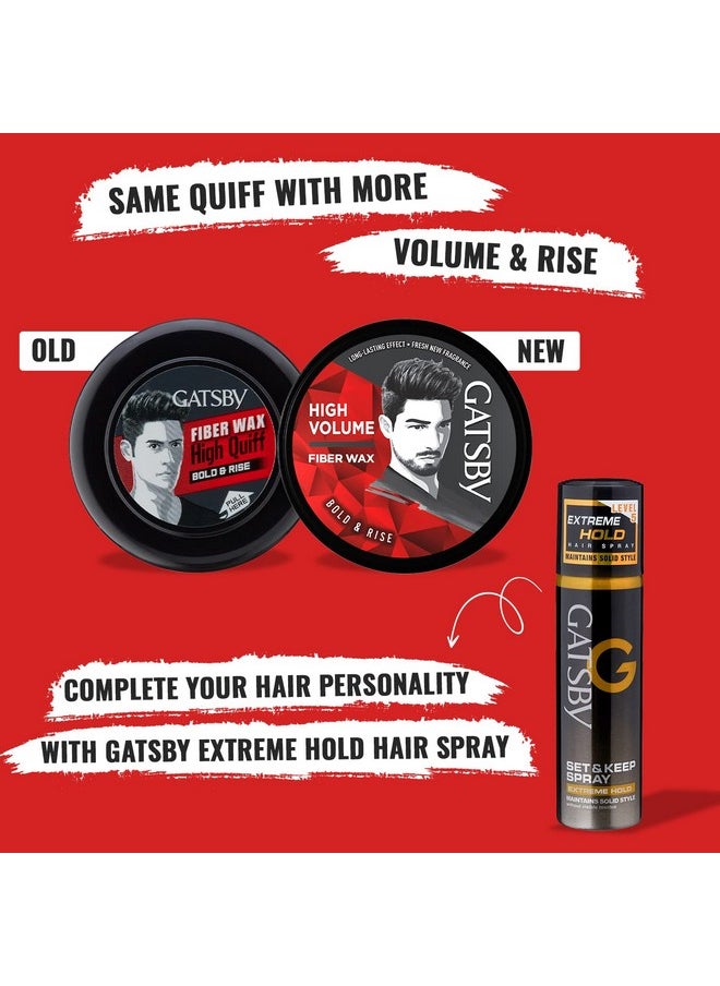 Gatsby Hair Styling Fibre Wax Bold and Rise, 75g