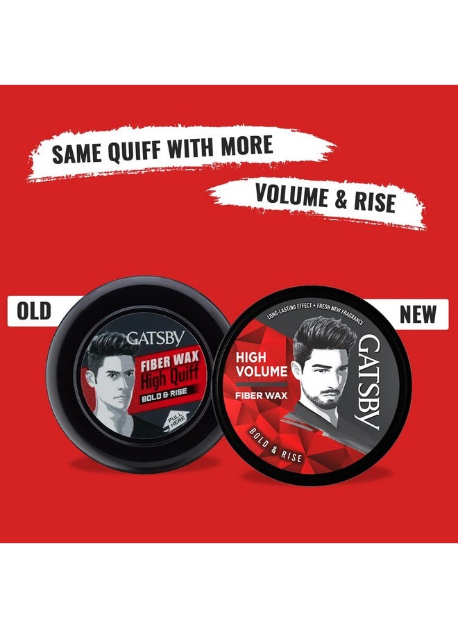 Gatsby Hair Styling Fibre Wax Bold and Rise, 75g