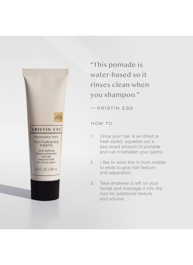 Fragrance Free Texturizing Paste by Kristin Ess for Unisex - 3 oz Paste, Cream (I0115281)