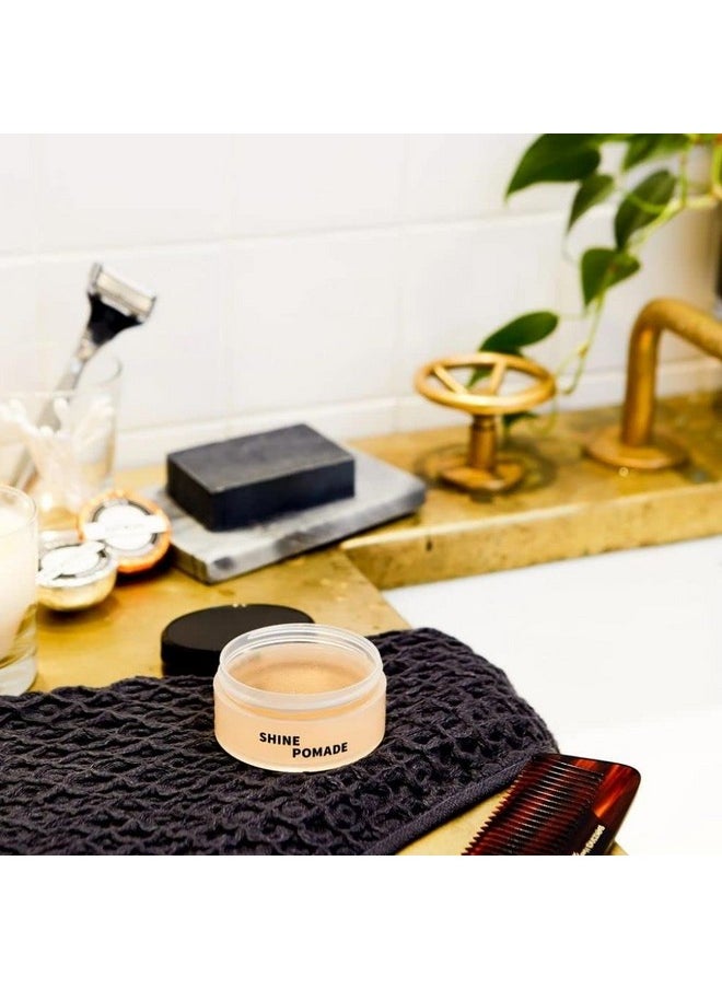 Rudy's Shine Pomade - Frizz Control with Medium Hold, Non-Greasy - for Curly or Textured Hair (2.2 oz)