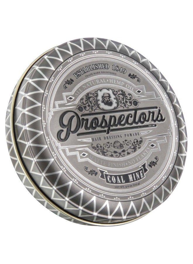 PROSPECTORS Coal Mine Matte Clay Hair Pomade 4 oz. Tin Can