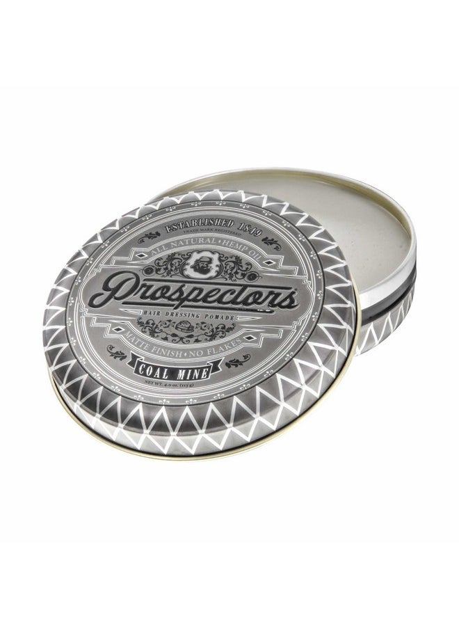 PROSPECTORS Coal Mine Matte Clay Hair Pomade 4 oz. Tin Can