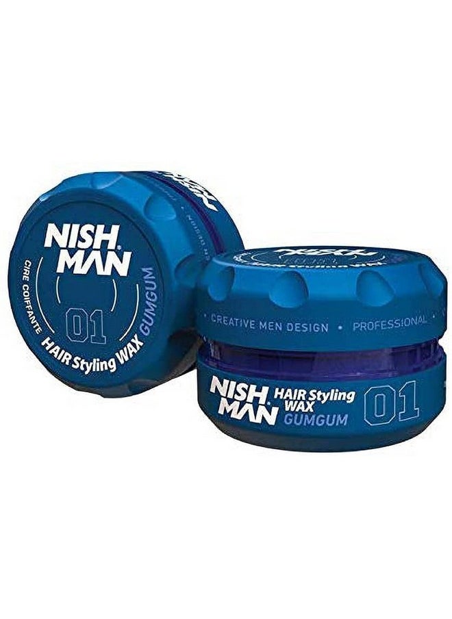 nishman Hair Styling Series (01 Gum Gum AQUA WAX, 150ml)