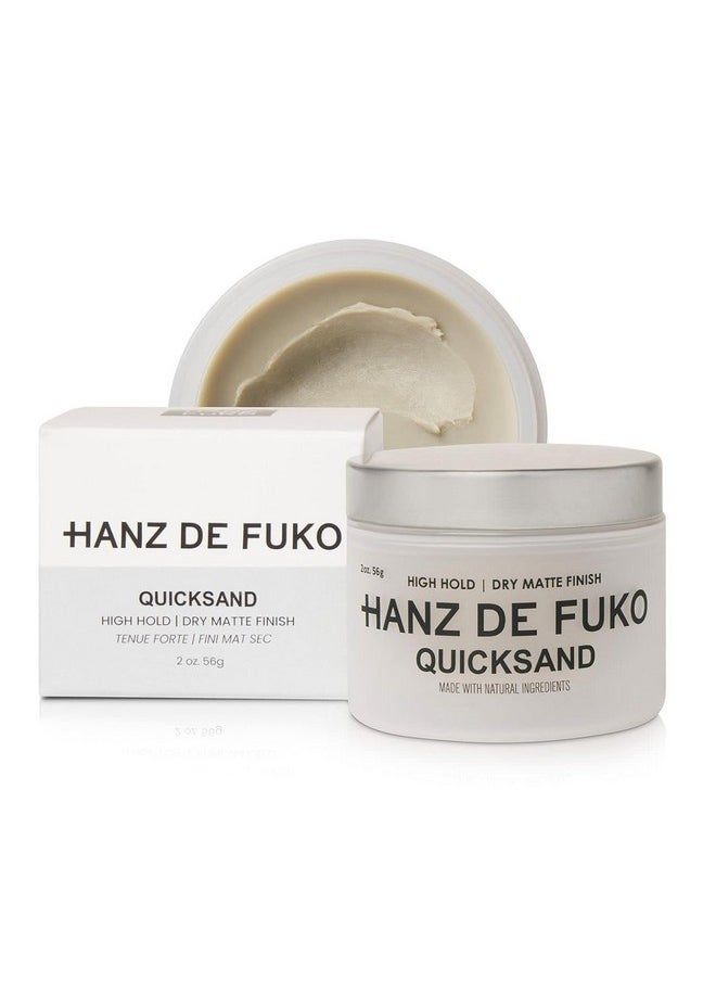 Hanz de Fuko Quicksand - Premium Men’s Hair Styling Wax & Dry Shampoo Combo - High Hold, Ultra Matte Finish - 2 oz.