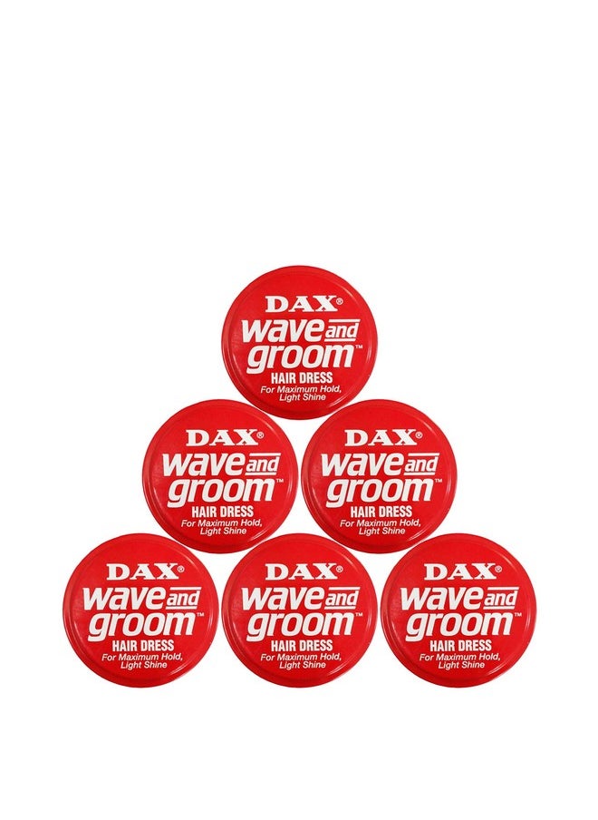 Dax Wave and Groom Hair Dress, 3.5-Ounce Jars (Pack of 6)