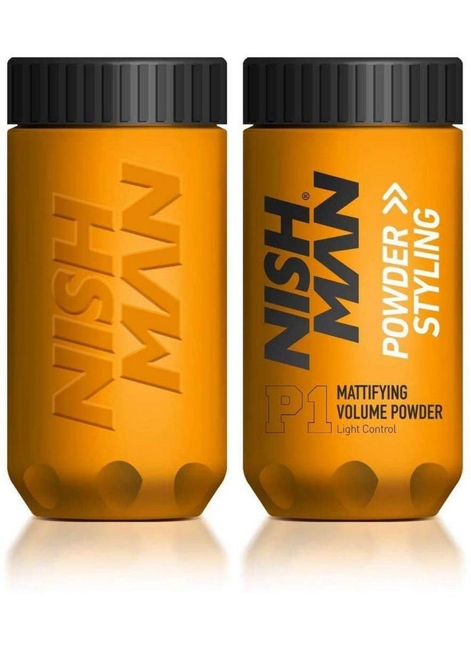 nishman 2 Pack Mattifying Volume Wax Powder
