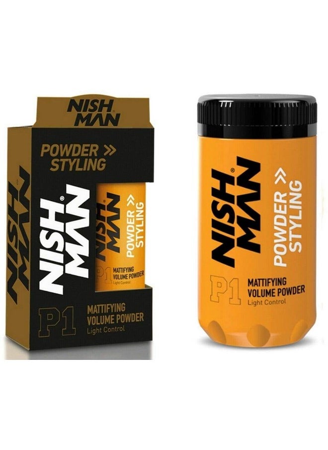 nishman 2 Pack Mattifying Volume Wax Powder