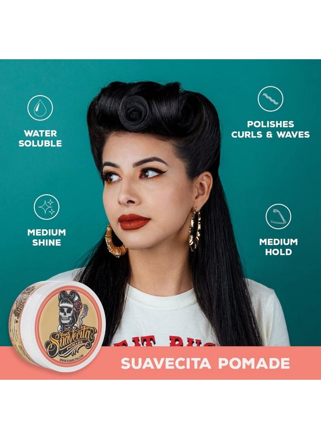 Suavecita Pomade for Women. Original Hold Hair Styling Pomade (4 oz)