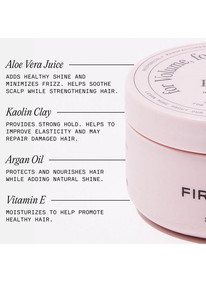 Firsthand Supply Clay Pomade - Clean & Non-toxic Hair Care Ingredients - Long Lasting & Easy to Restyle - 3oz (88ml)