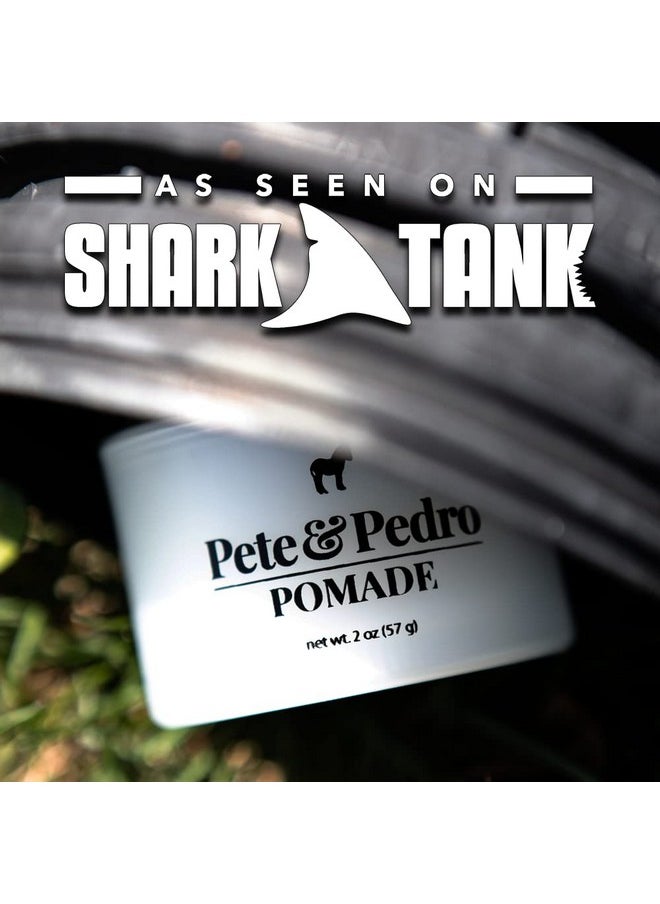 Pete & Pedro HAIR POMADE - Hair Styling Classic Pomade for Men | Medium Hold and High Shine With A Ton Of Control, Helps Slick Back Hair | As Seen on Shark Tank 2 oz.