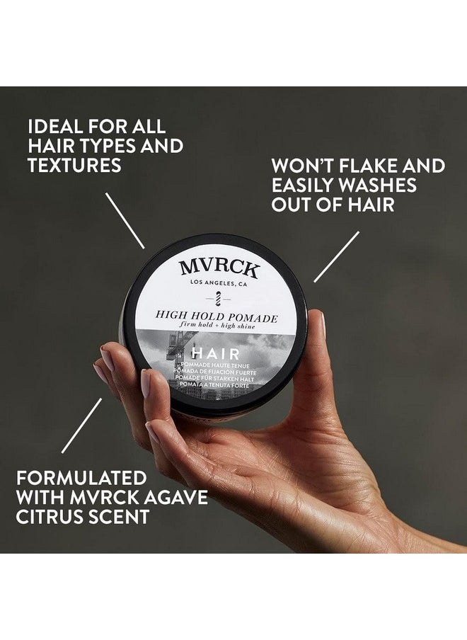MVRCK by Paul Mitchell High Hold Pomade, Firm Hold + High Shine, For All Hair Types, 3 oz.