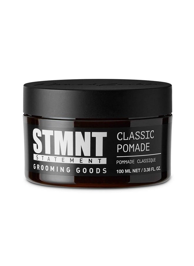 STMNT Grooming Goods Classic Pomade, 3.38 oz | Natural Shine | Strong Control | Easy to Wash Out