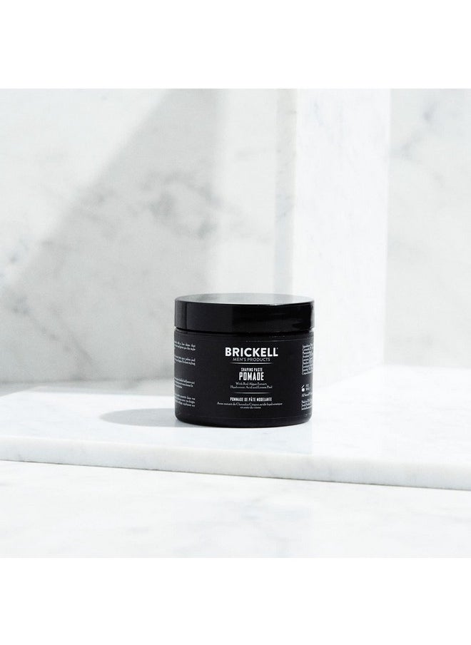 Brickell Men's Products Shaping Paste Pomade For Men, All Natural, Texturizing Wax Pomade, 2 Ounce, Scented