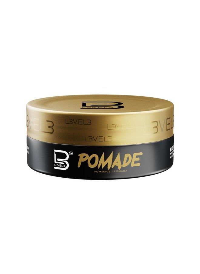L3 Level 3 Pomade - Improves Hair Strength and Volume Long-Lasting Hold Infused with Keratin (Small Pomade)
