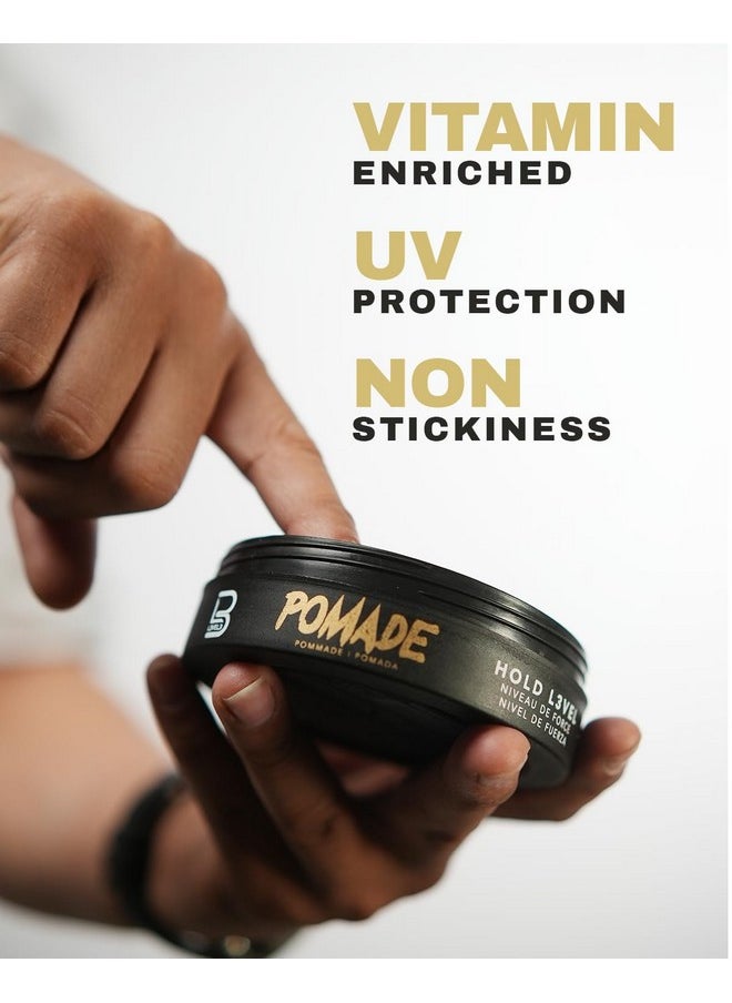 L3 Level 3 Pomade - Improves Hair Strength and Volume Long-Lasting Hold Infused with Keratin (Small Pomade)