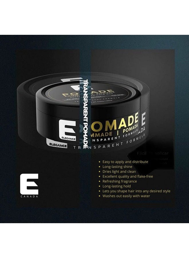 Elegance Hair Pomade, 4.73 Oz, Super Strong Hold Wax, Long-Lasting Hold and Shine, Wax Easy to Apply and Distribute