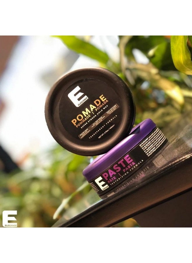 Elegance Hair Pomade, 4.73 Oz, Super Strong Hold Wax, Long-Lasting Hold and Shine, Wax Easy to Apply and Distribute