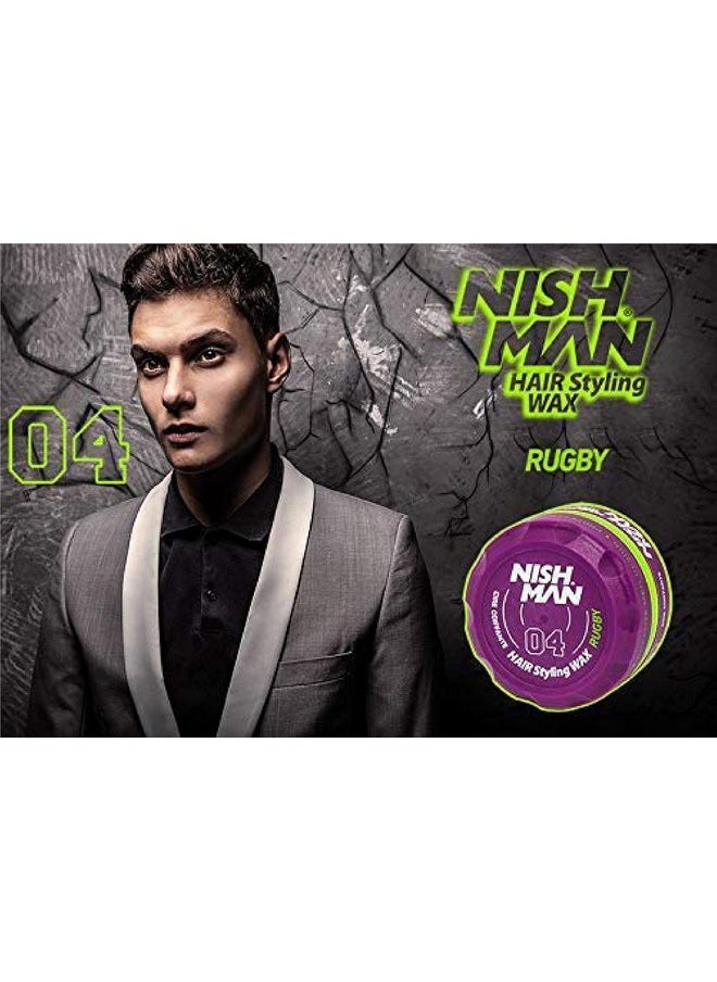 nishman Hair Styling Series (04 Rugby AQUA WAX, 150ml)