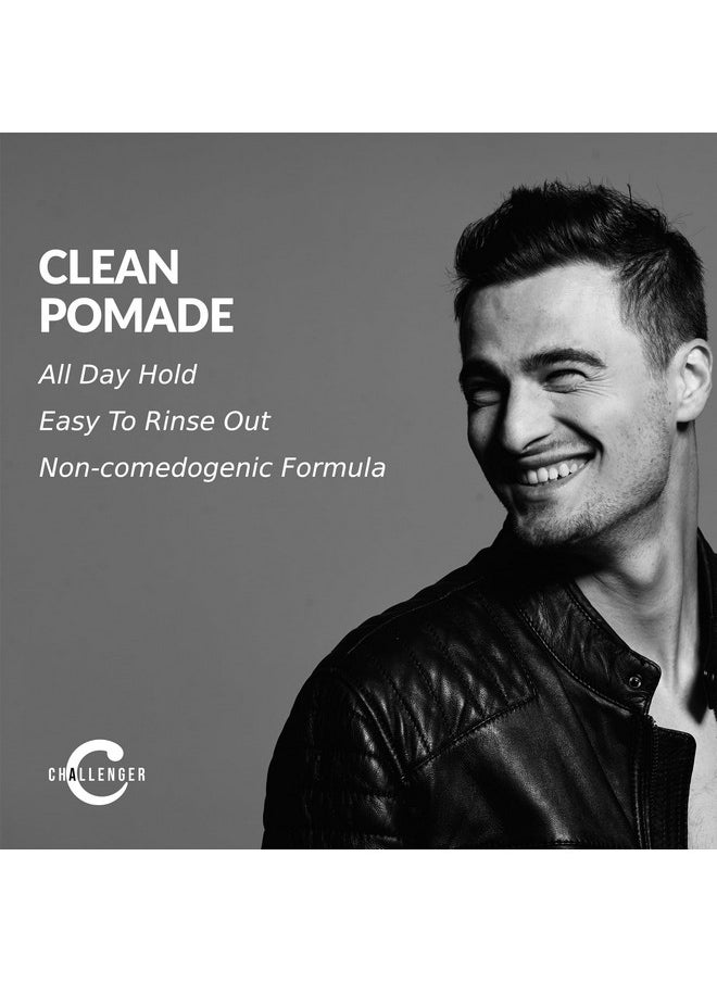 Challenger Fragrance Free Cream Pomade | Non-Comedogenic Styling Product | Unscented Hair Gel | Medium Firm Hold & Clean Ingredients | 1.5oz