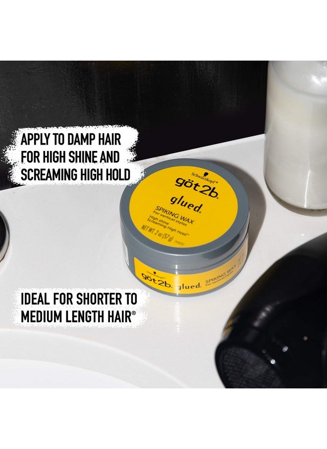 Got2b Glued Spiking Hair Wax, Fierce Holding Power, 2 oz