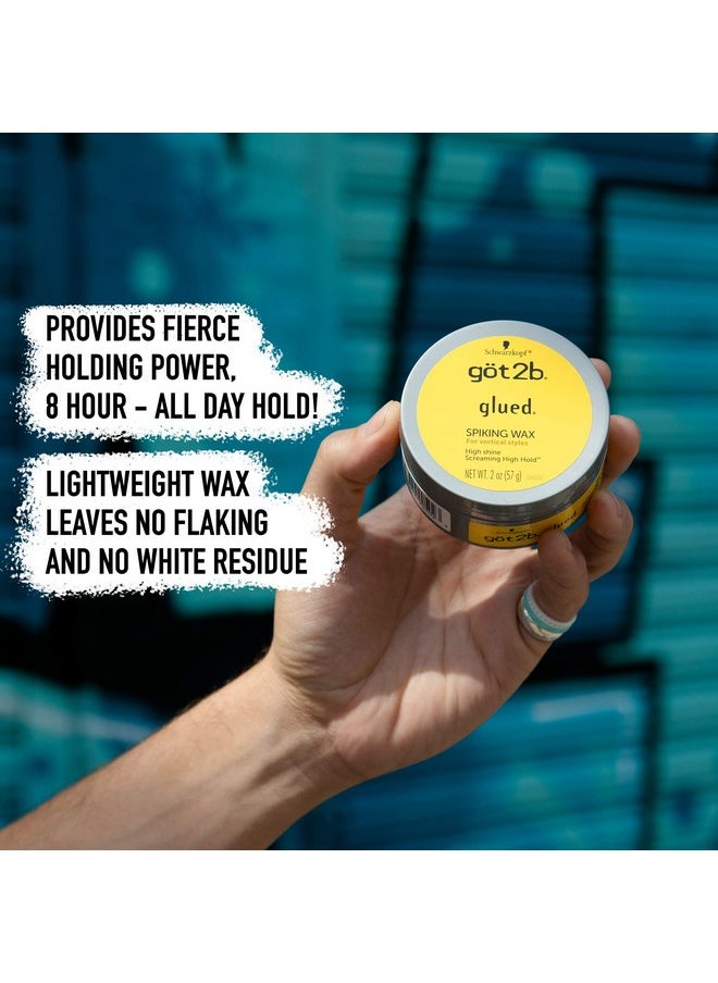Got2b Glued Spiking Hair Wax, Fierce Holding Power, 2 oz