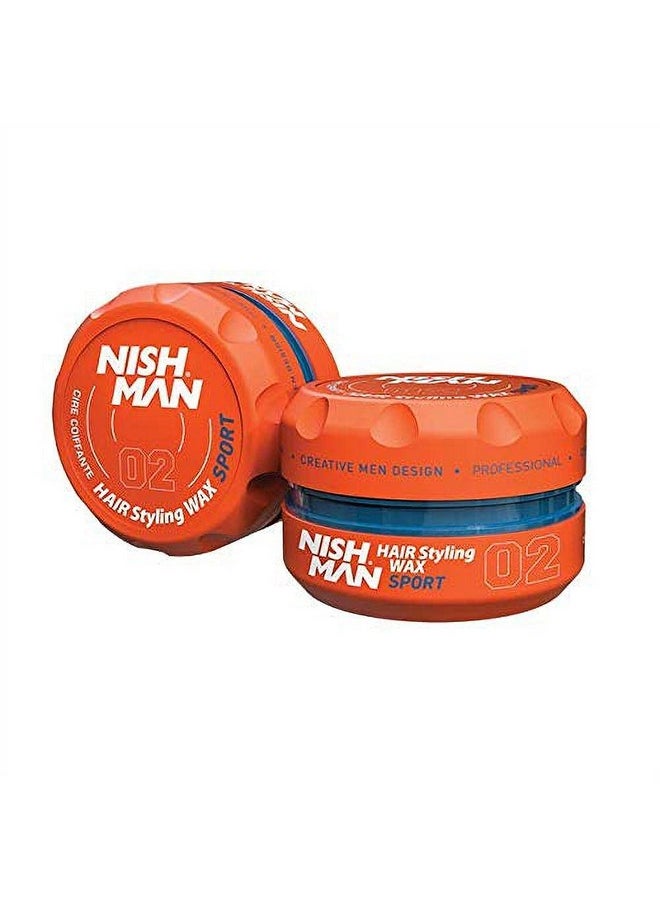 nishman Hair Styling Series (02 Sport AQUA WAX, 150ml)