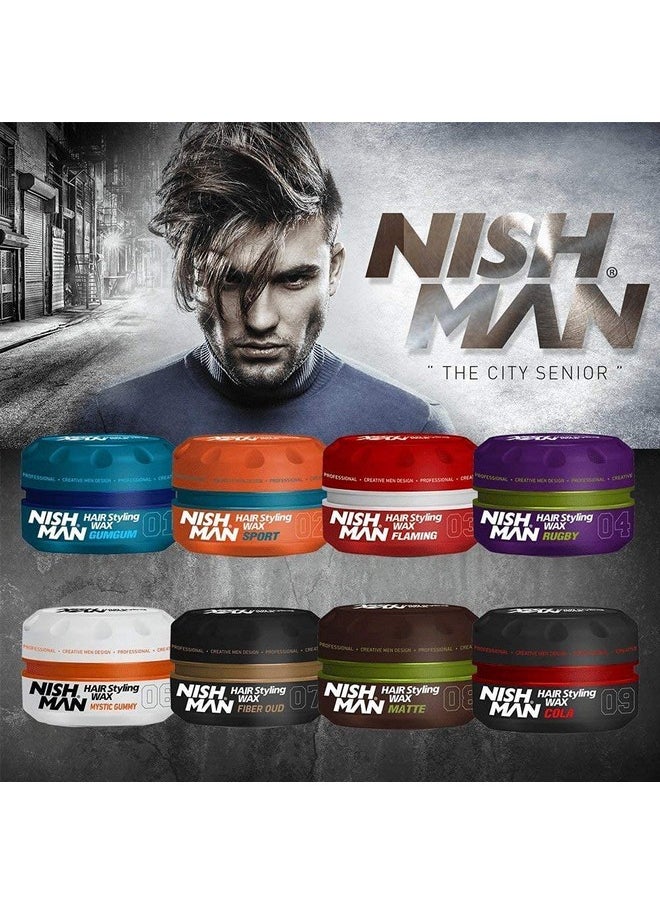 nishman Hair Styling Series (02 Sport AQUA WAX, 150ml)