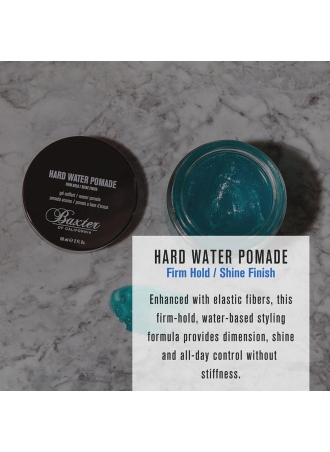 Baxter of California Hard Water Pomade for Men | Shine Finish | Firm Hold | Hair Pomade | 2 fl. oz.