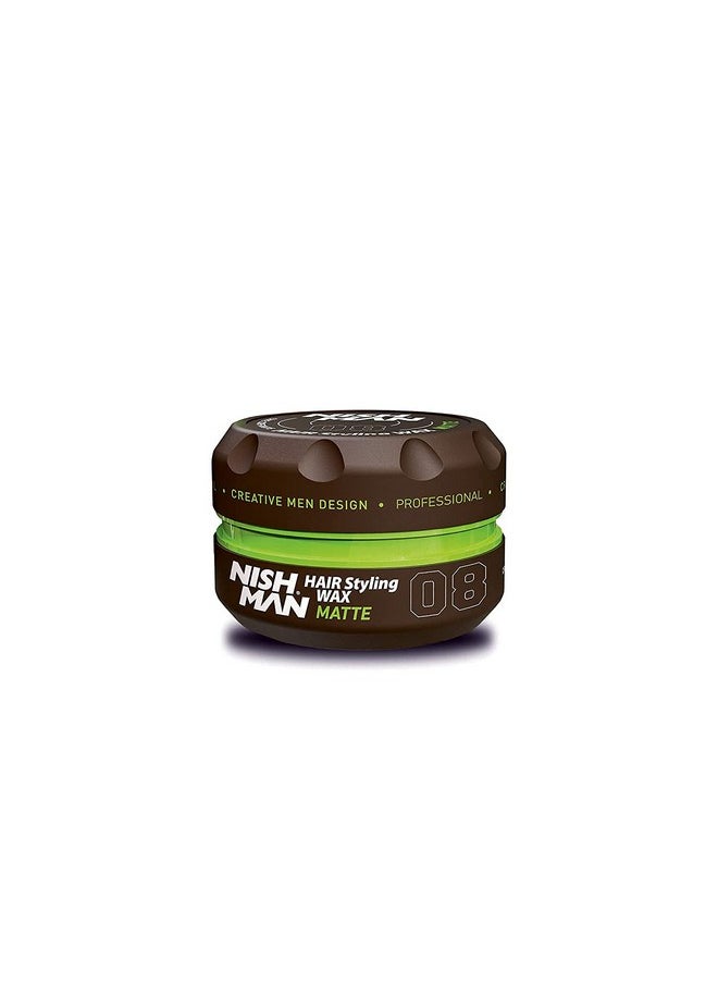 nishman Hair Styling Series (08 Matte Wax CLAY WAX, 150ml)