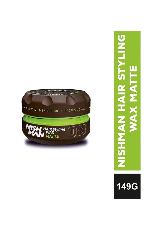 nishman Hair Styling Series (08 Matte Wax CLAY WAX, 150ml)
