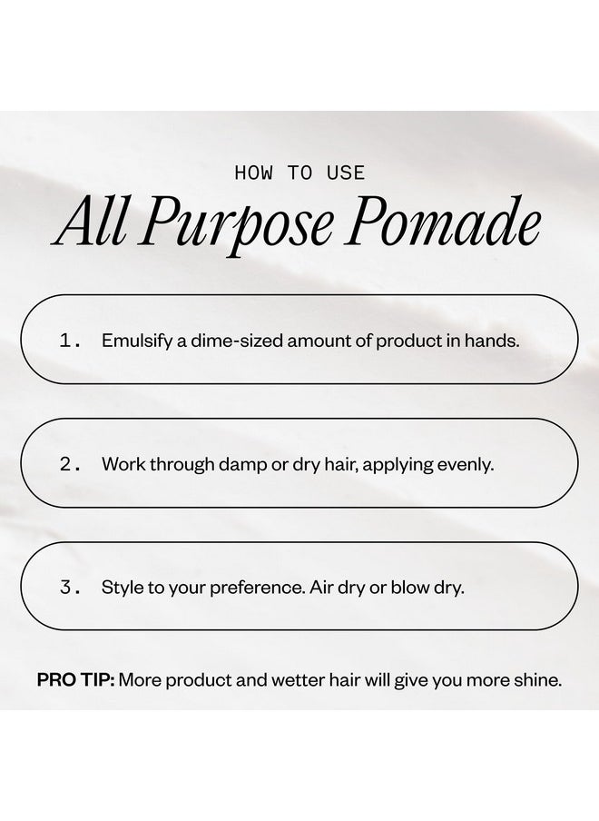 Firsthand Supply All-Purpose Hair Pomade - Clean & Non-toxic Hair Care Ingredients - Gives a Low Shine, Shape and Firm Hold To Your Hair - 3oz (88ml)