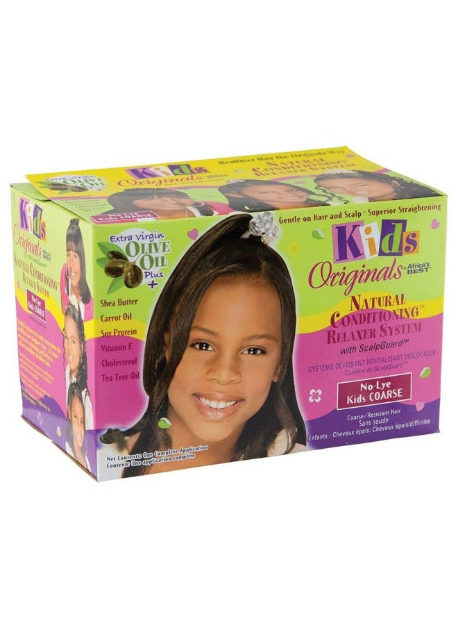 Kids Originals by Africa's Best Natural Conditioning Relaxer System, No Lye Formula, For Kids Coarse Hair, enriched Extra Virgin Olive Oil, Shea Butter, and Vitamin E