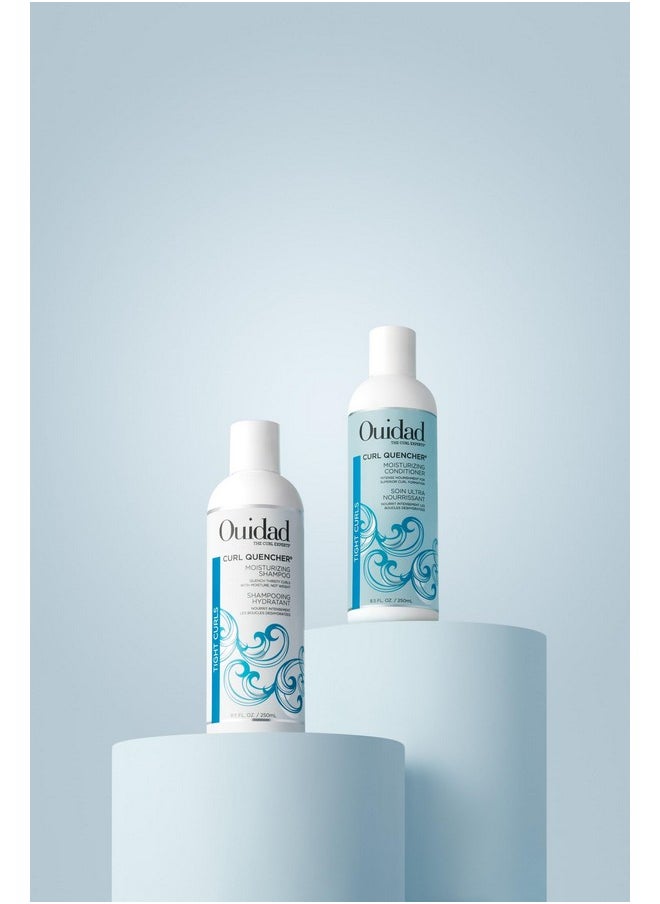 Ouidad Curl Quencher Moisturizing Conditioner - 8.5 fl oz, Curl Defining Hair Conditioner for Soft, Nourished & Hydrated Curls, Helps Repair Damage, Creamy Detangling Conditioner, For Tight Curls