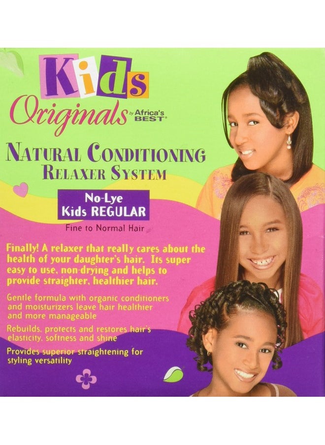 Originals by Africa's Best Kids Natural Conditioning Relaxer System With Scalpguard (Regular Kit) Fortified and Enriched with Our Special Herbal Blend, Protect and Strengthen Your Child’s Hair