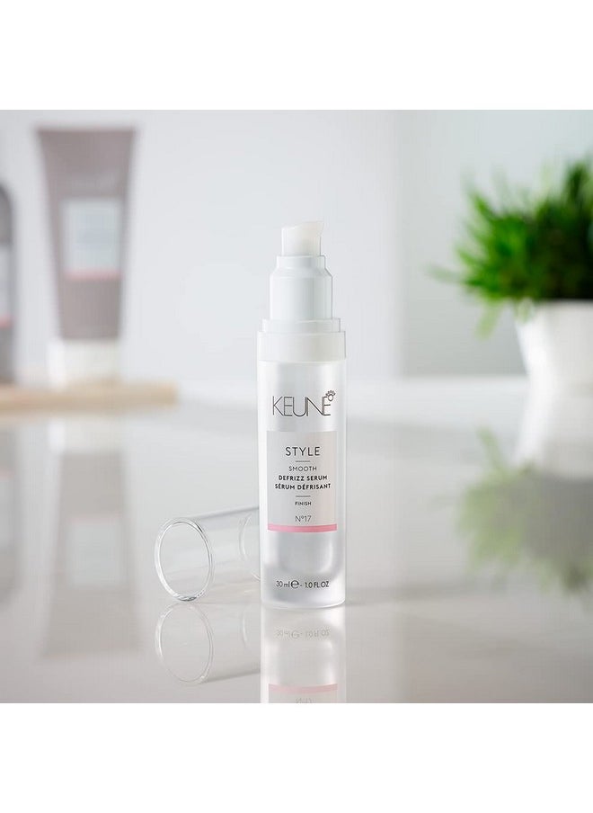 Keune Style Defrizz Serum, Anti-Frizz & UV Protection Serum for Smooth, Shiny Hair, 1 Fl Oz