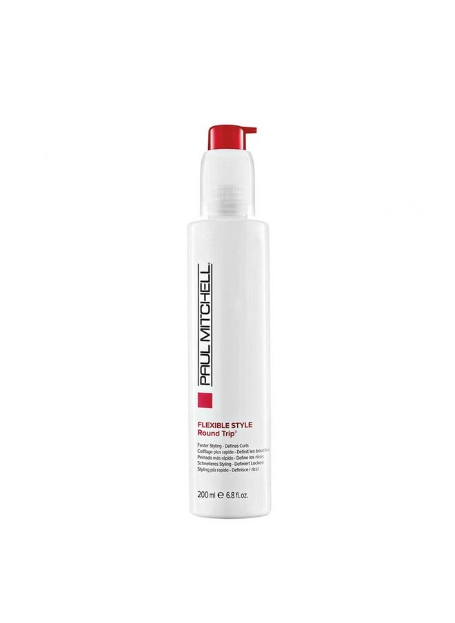 Paul Mitchell Round Trip Curl Defining Serum, Reduces Drying Time For Faster Styling, For Wavy + Curly Hair, 6.8 Fl Oz