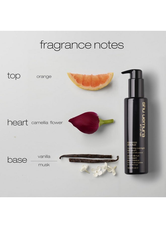 Shu Uemura Essence Absolue Nourishing Overnight Hair Serum | Hydrates, Nourishes, and Detangles | Reduces Frizz and Enhances Shine | Lightweight Formula Absorbs Overnight