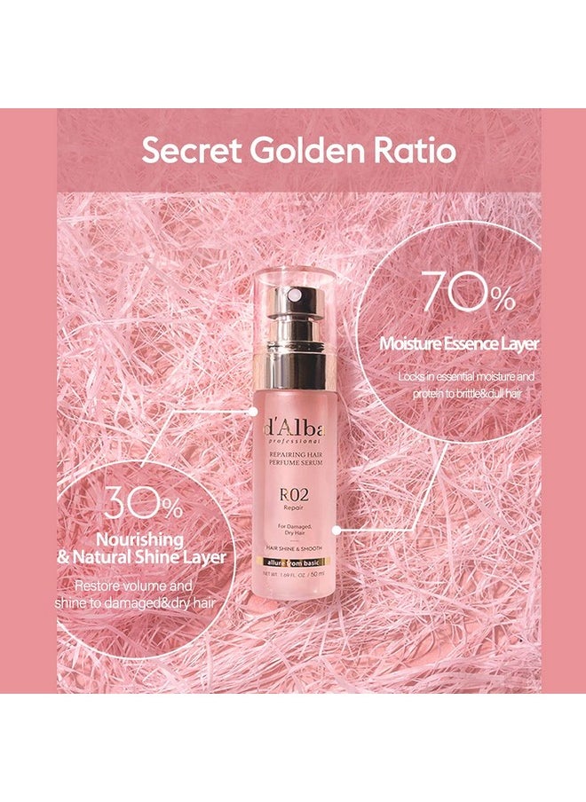 d'alba Piedmont Italian White Truffle Professional Repairing Hair Perfume Serum Fragrance (1.69 fl oz)