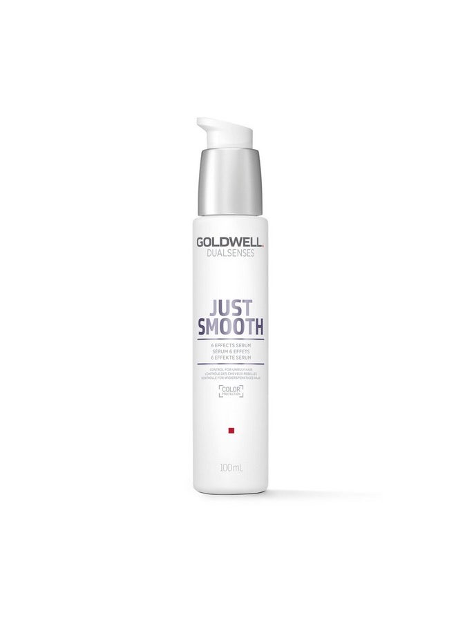 Goldwell Dualsenses Just Smooth Taming Anti-Frizz & Humidity Control 6 Effects Serum, Paraben Free, Floral, 100ml