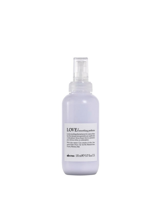 Davines LOVE Smoothing Perfector, Thermal Serum For Coarse Or Frizzy Hair, Tame And Nourish, 5 fl. oz.