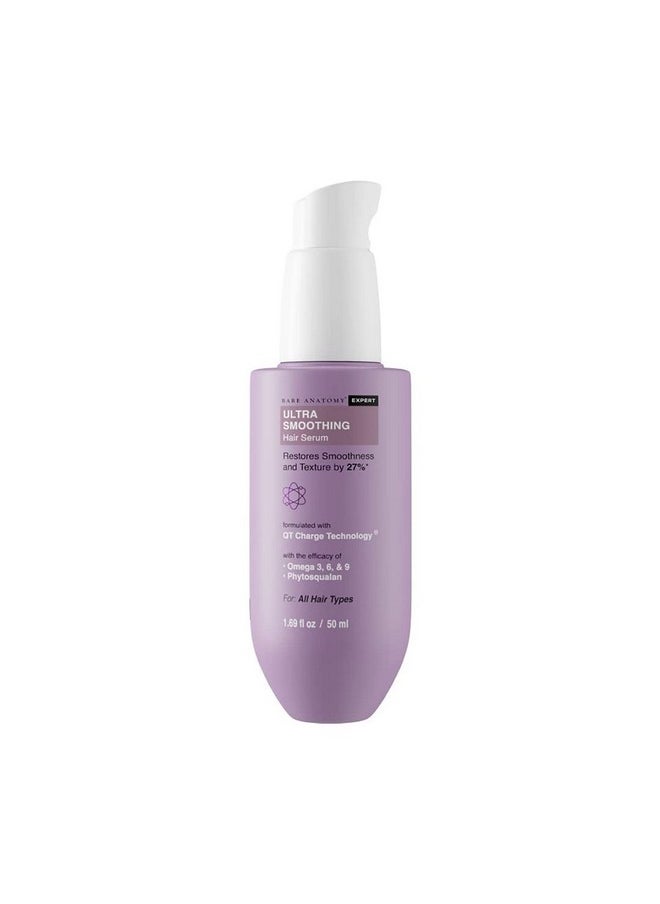 Bare Anatomy Ultra Smoothing Hair Serum Powered By Carbohydrate Complex & Niacinamide | Serum for Smooth & Shiny Hair | For Dry & Frizzy Hair | Women & Men | 50 ml