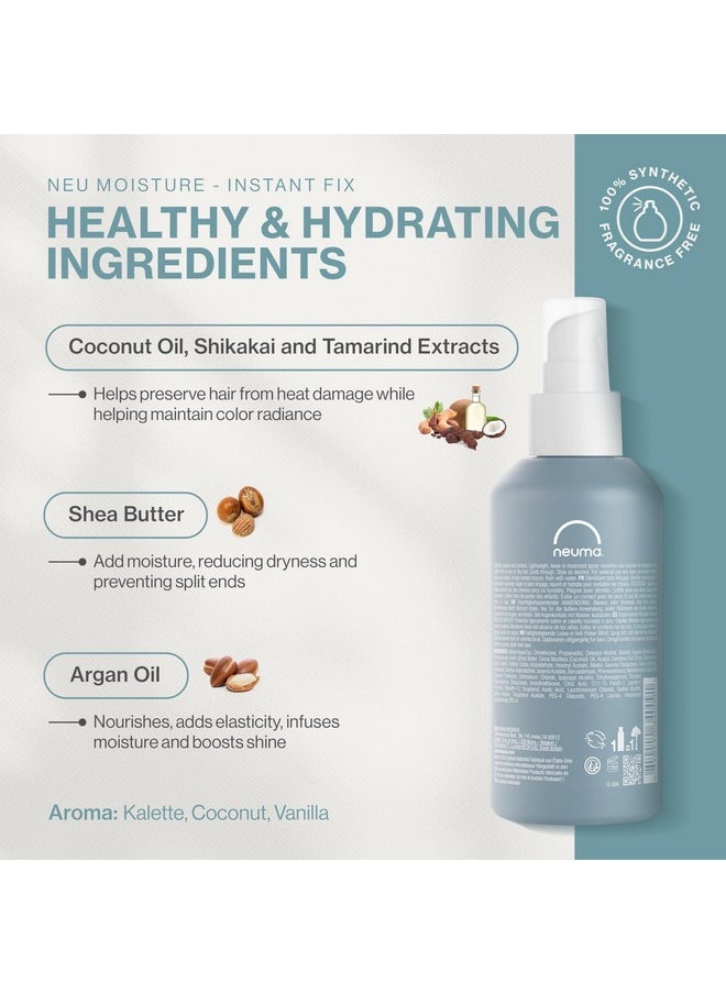 NEUMA Neu Moisture Instant Fix Leave In Hair Treatment Spray 6.7Fl. Oz. Detangles, Nourishes, Protects, Kalette, Coconut, and Vanilla Scent