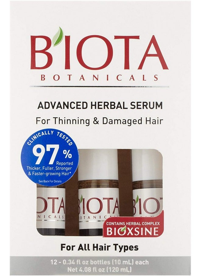 BIOTA BOTANICALS ADVANCED HERBAL CARE LEAVE-IN SERUM,12 count ,0.34 oz.