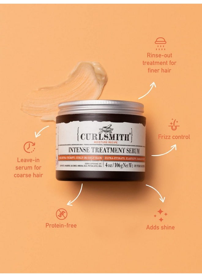 CURLSMITH - Intense Treatment Serum - Vegan Hair Butter for Curly and Coily Hair (4oz)