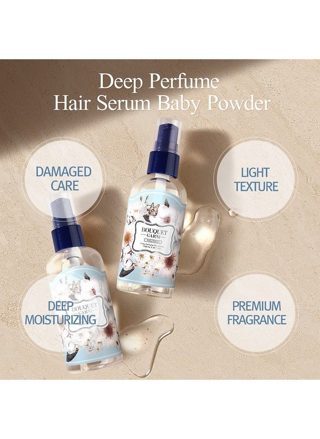 Bouquet Garni Deep Perfume Hair Serum Baby Scent Fragrance - Anti-Frizz Hair, Quick Absorption, Long-lasting (Containing Amino acids, Proteins, Hyaluronic Acids, Vegan Oils) - 3.4 oz